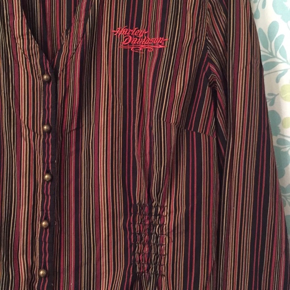 Harley Davidson Black label button up - Picture 2 of 5